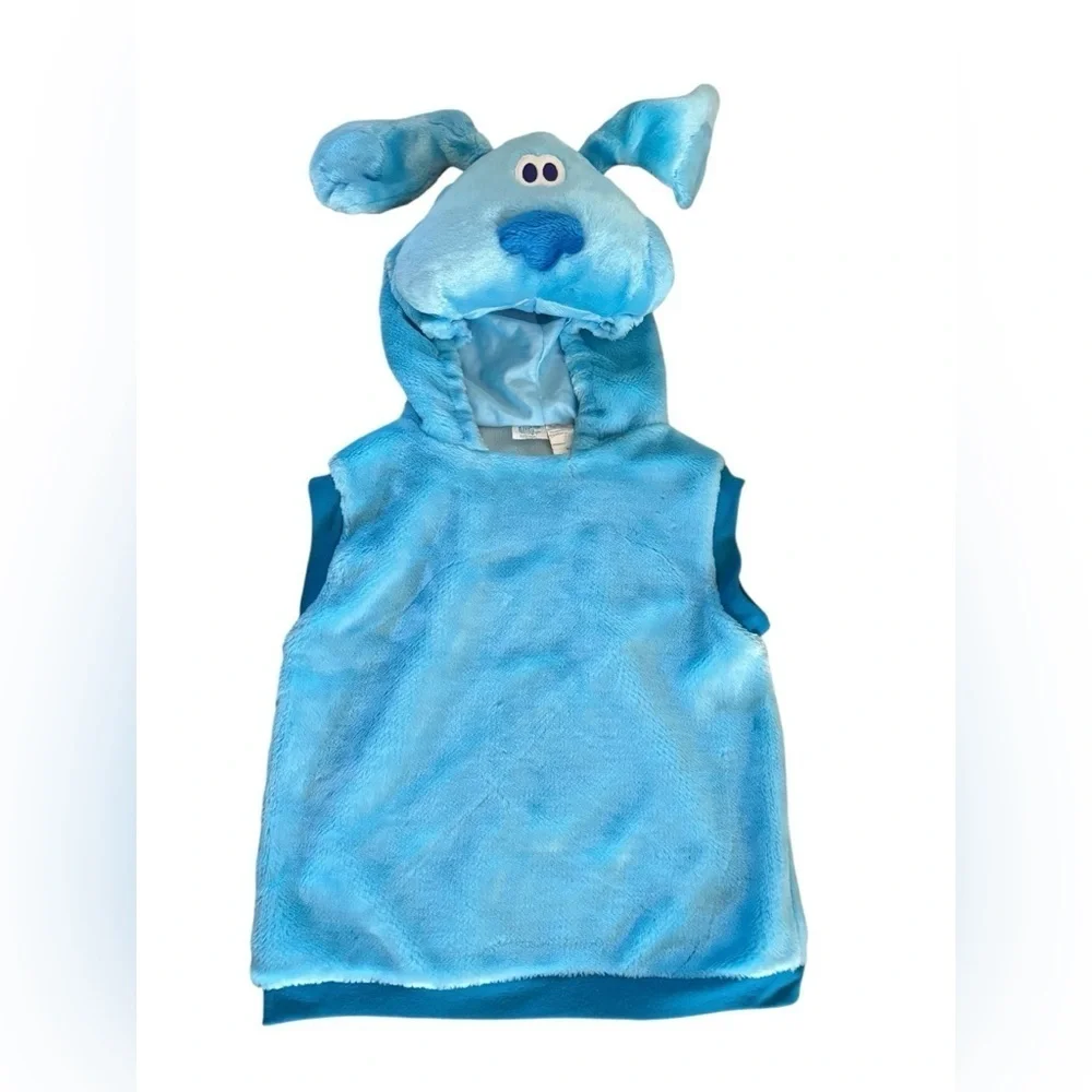 VTG 2003 Blues Clues Hooded Dog Plush Halloween Costume 4-6 Soft Blue Pullover